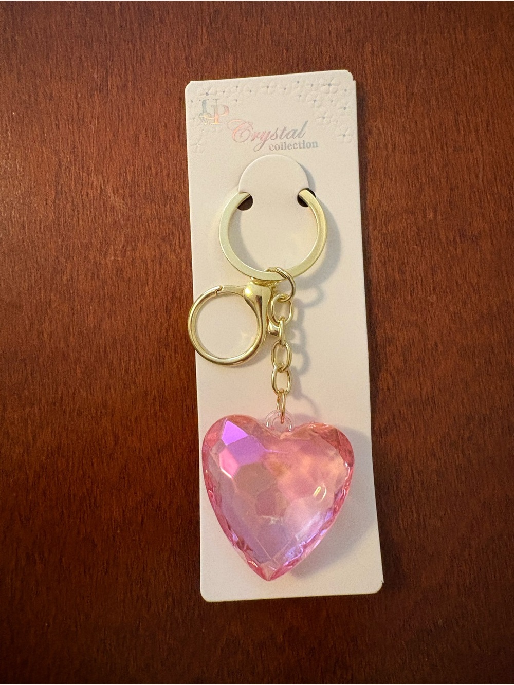 Light Pink Heart Keychain Charm NWT
